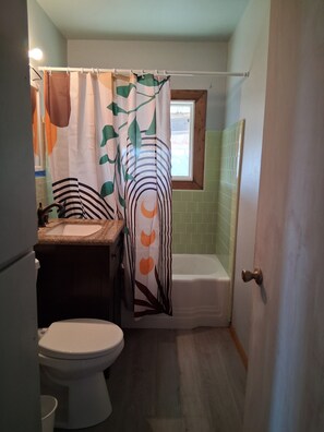 Hiustenkuivaaja, pyyhkeet, saippua, vessapaperi