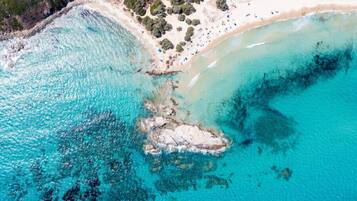 Prática de vôlei de praia