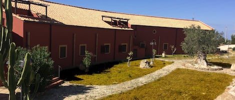 Vue depuis lâhĂ©bergement