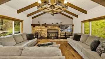 Ferienhütte, Mehrere Betten, Poolzugang (2571) | Wohnbereich