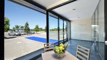 Blick von der Unterkunft