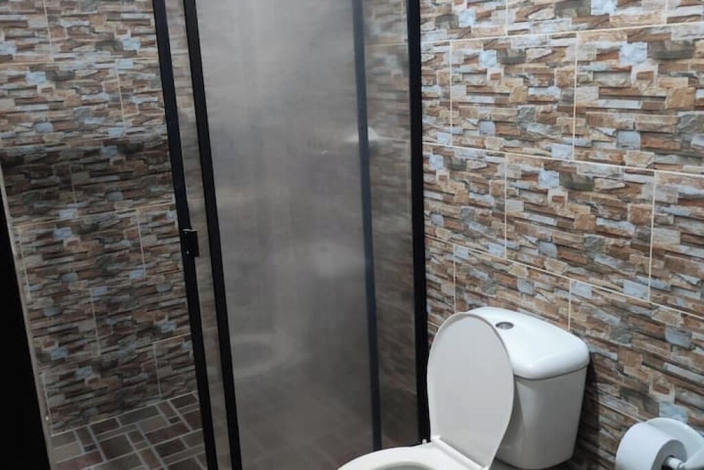 Shower, toilet paper