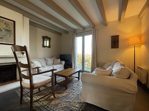 Télévision, cheminée