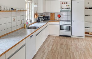 Kühlschrank, Mikrowelle, Herdplatte, Geschirrspüler