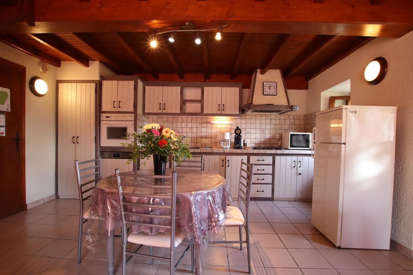 Fridge, microwave, dishwasher