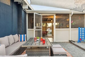 Outdoor dining - Family Oasis, Sleeps 8, Hot Tub,  Near the Beach,  EV Charger (La Mesa)