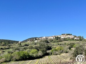 A hillside village with terraced vineyards and traditional buildings. - Le Vigneron - MONTGAILLARD (MONTGAILLARD)