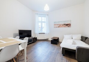 Iron/ironing board, bed sheets - Heart of Poznań Studio #5 (Poznań)
