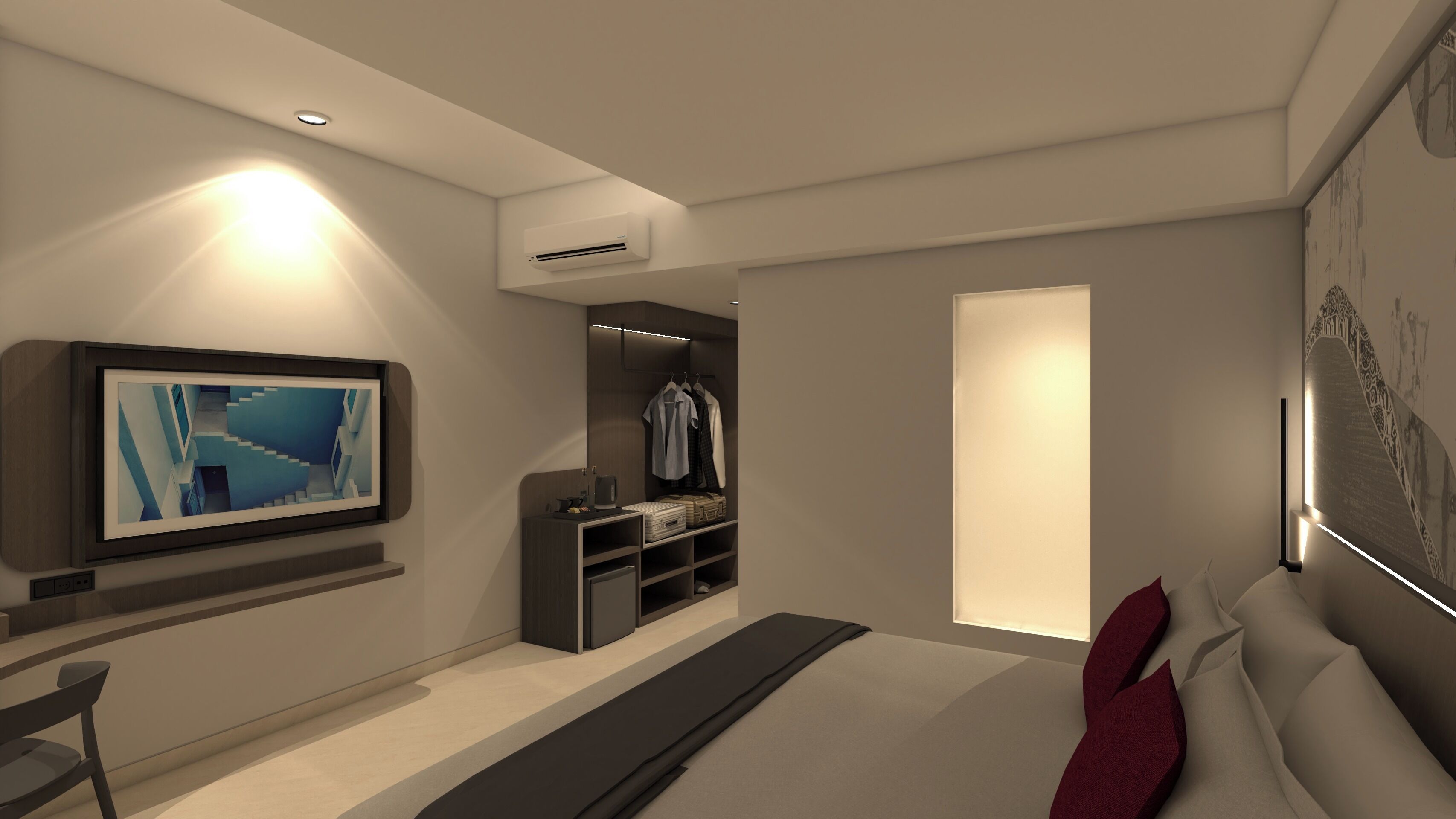 Habitación Deluxe | Caja de seguridad en la habitación, escritorio y wifi gratis 