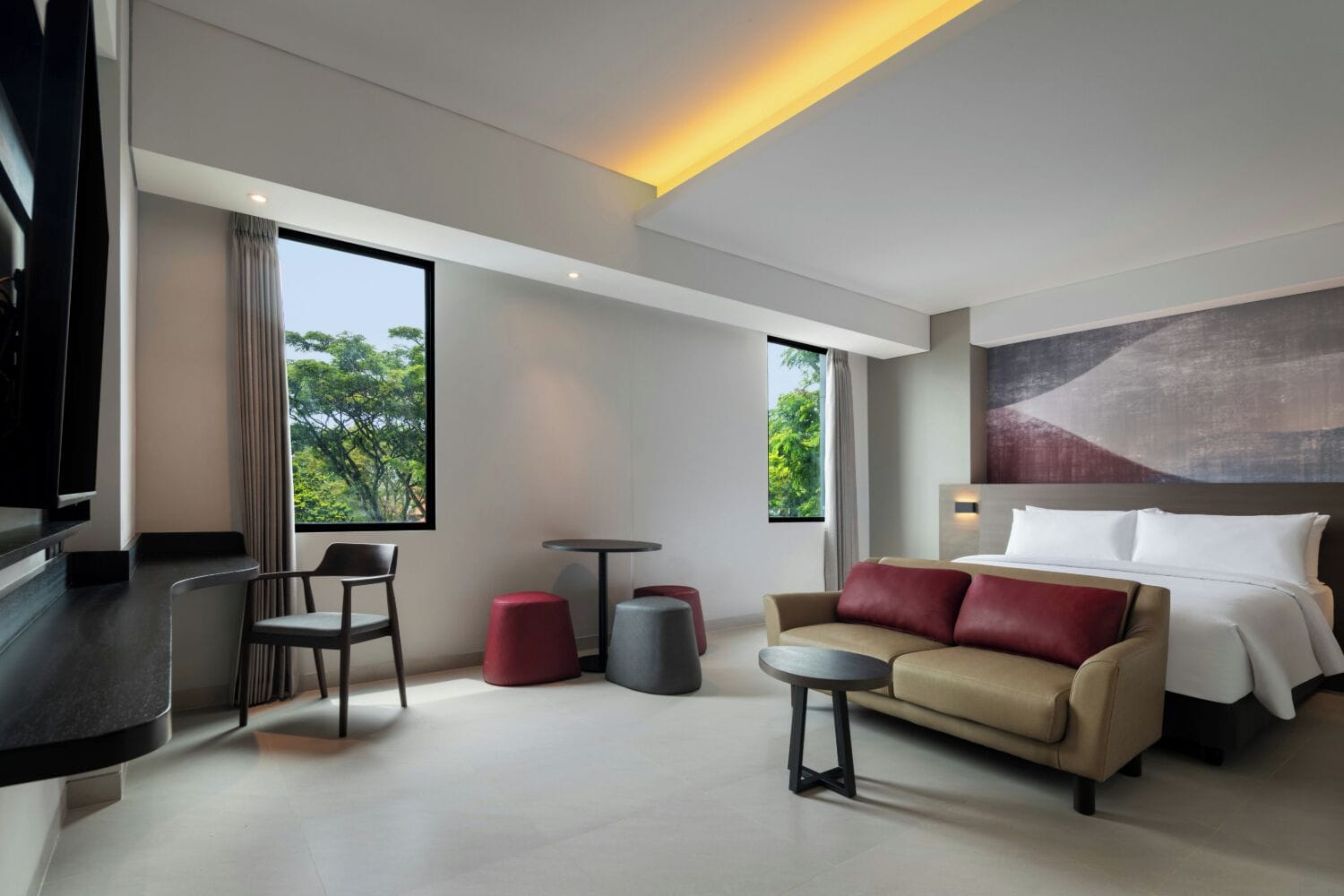 Executive kamer (Suite) | Een kluis op de kamer, een bureau, gratis wifi, beddengoed