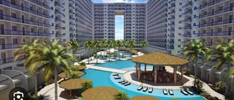 Departamento, 1 habitación, para fumadores, balcón | Alberca | Alberca al aire libre