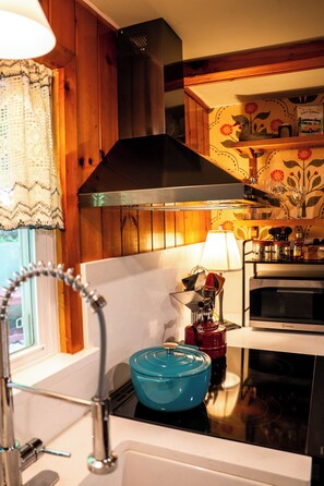 Microwave, oven, stovetop, dishwasher