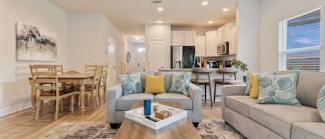 Smart TV, fireplace, printers