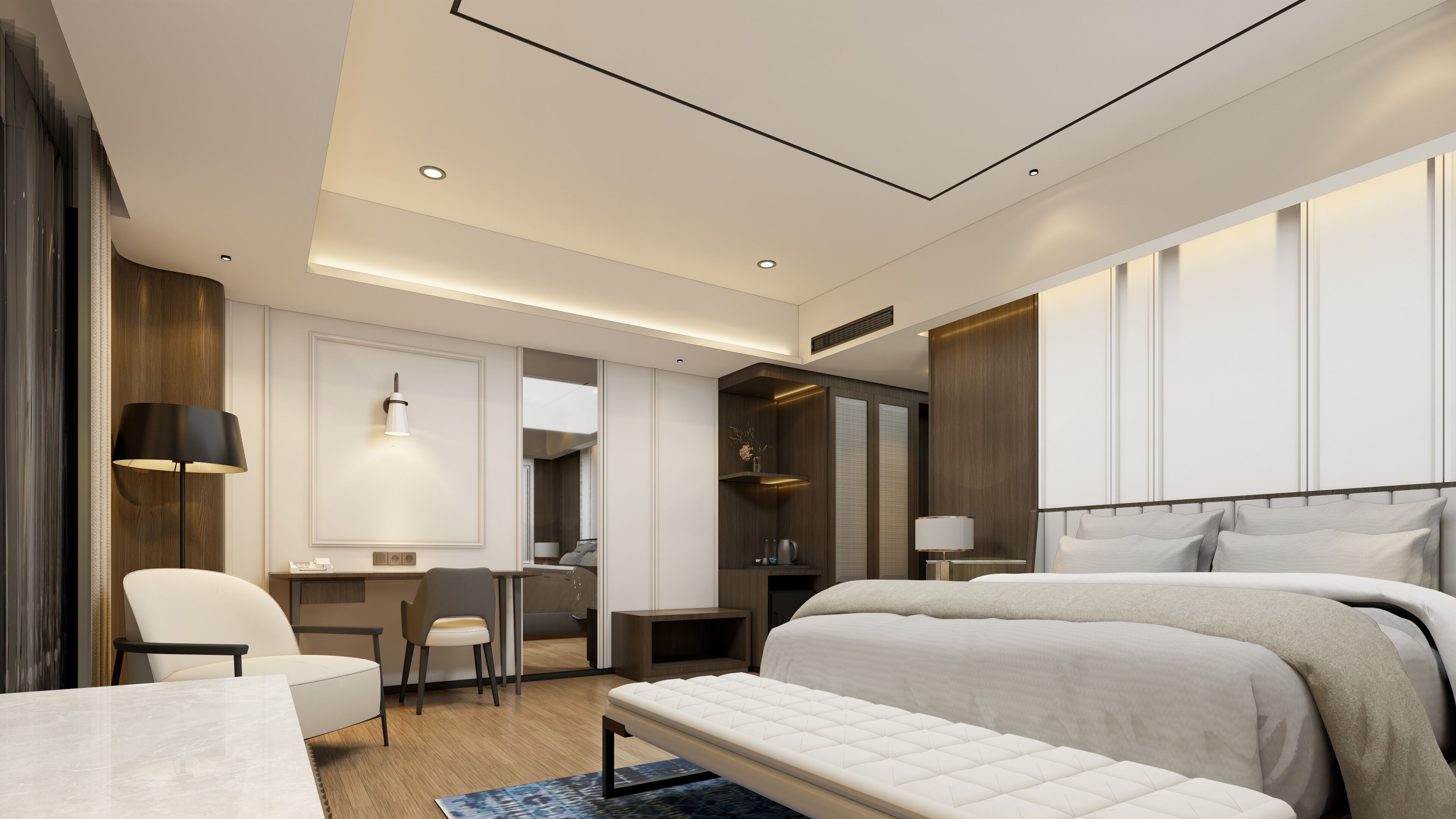 Junior Room | Minibar, in-room safe, desk, blackout drapes