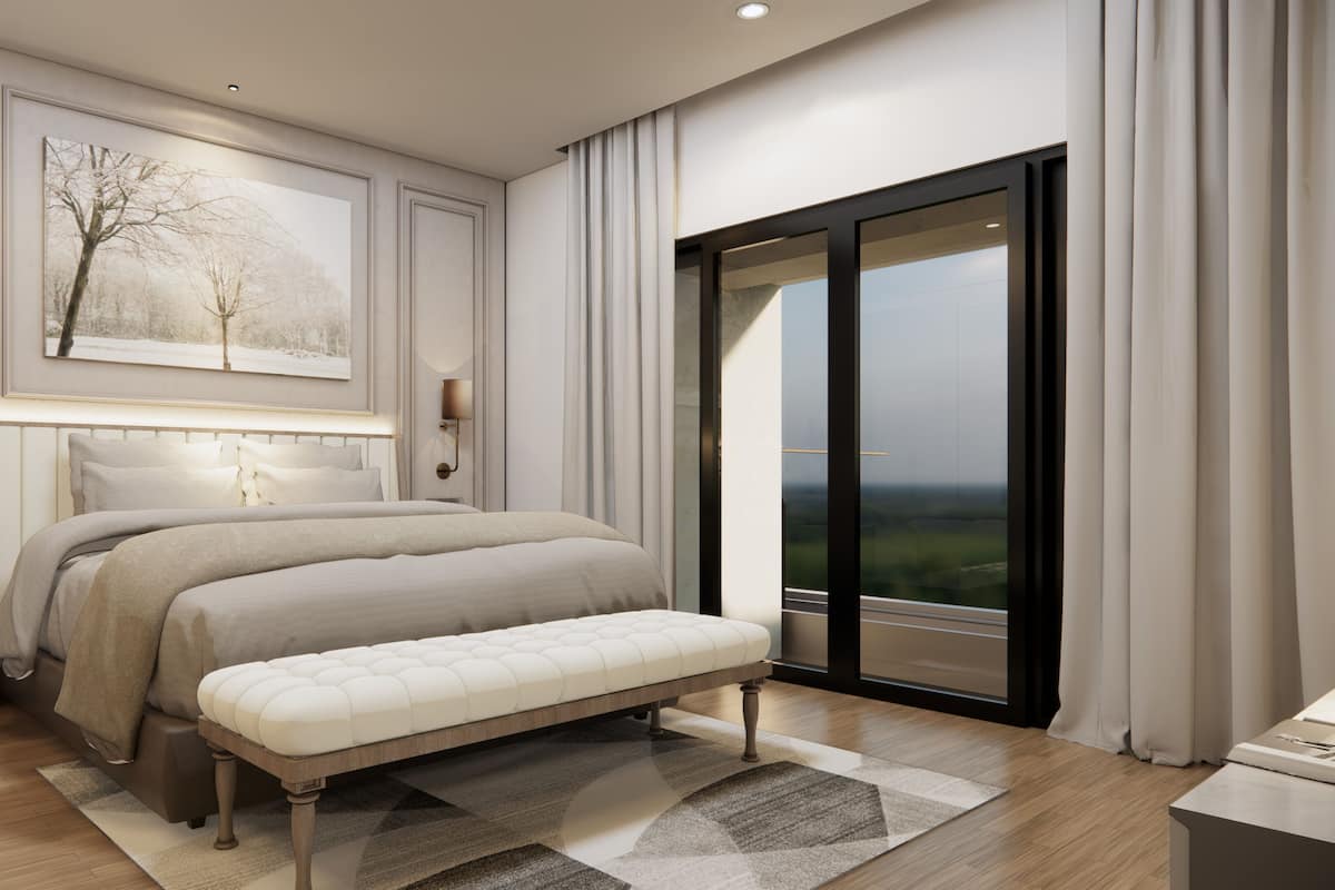 Family Penthouse | Minibar, in-room safe, desk, blackout curtains