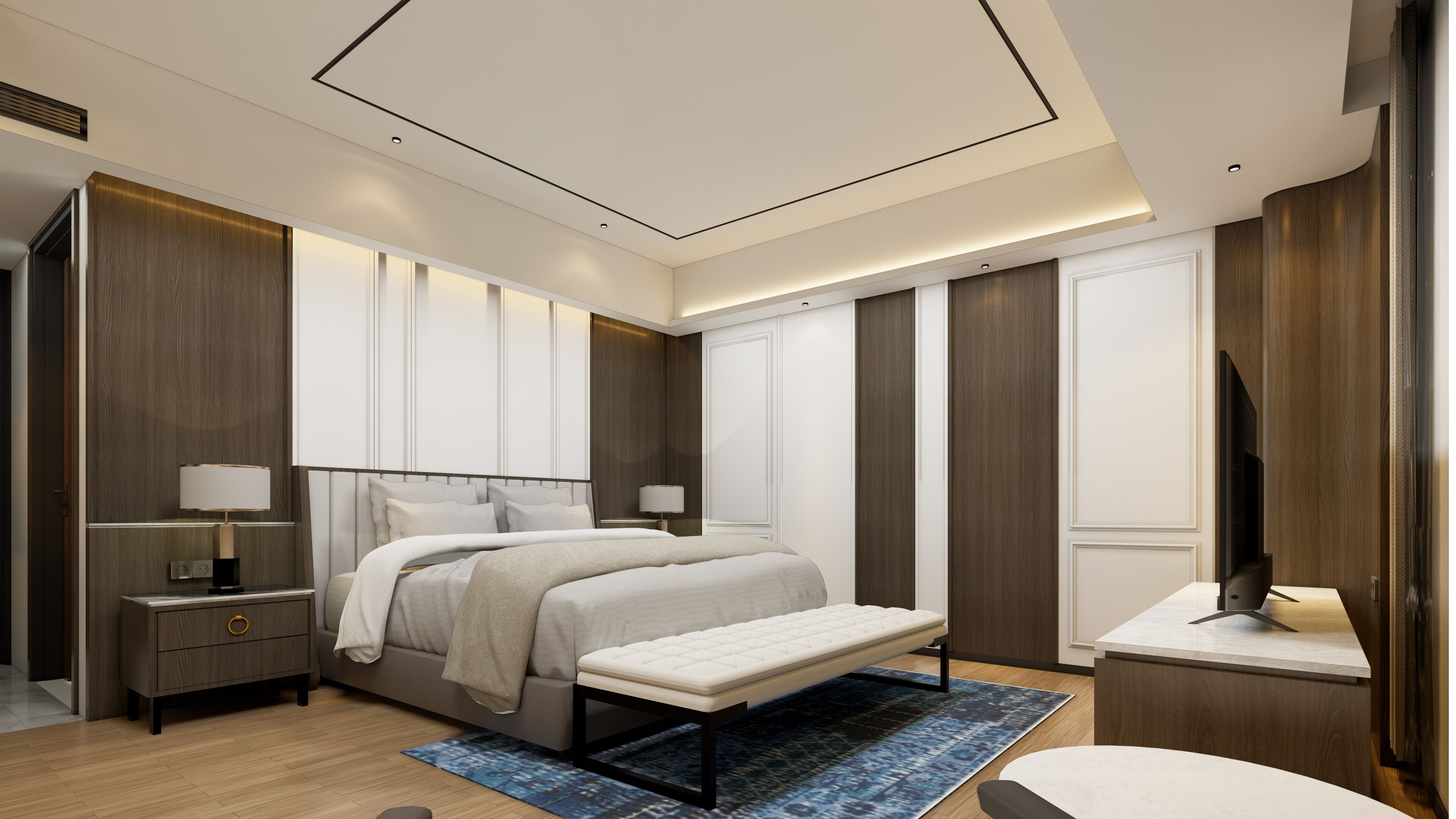 Kamar Junior | Minibar, brankas, meja kerja, dan tirai kedap cahaya