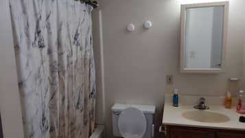 Serviettes fournies, savon, papier toilette