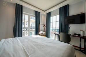 Deluxe Double Room, Balcony, Sea View | Desk, free WiFi, bed sheets - Anna Hotel - Free Ticket Cable Car & Hon Thom Water Park (Phu Quoc)