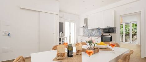 Apartemen Desain, pemandangan kebun | Ruang makan