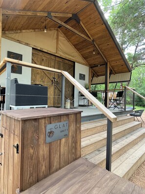 Cabaña Deluxe, vistas al lago | Jardines del alojamiento