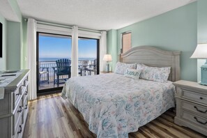 4 bedrooms, iron/ironing board, free WiFi, bed sheets - Luxury Oceanfront Corner Condo-Panoramic Views, Pool, Hot Tub & Walk to Main Street (North Myrtle Beach)