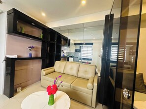 Apartamento, 2 habitaciones, fumadores | Sala de estar
