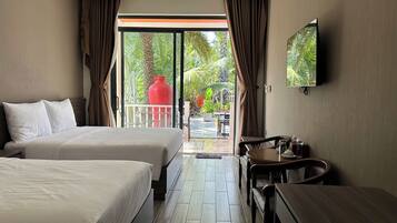 Standard Triple Room, Pool View | View from room