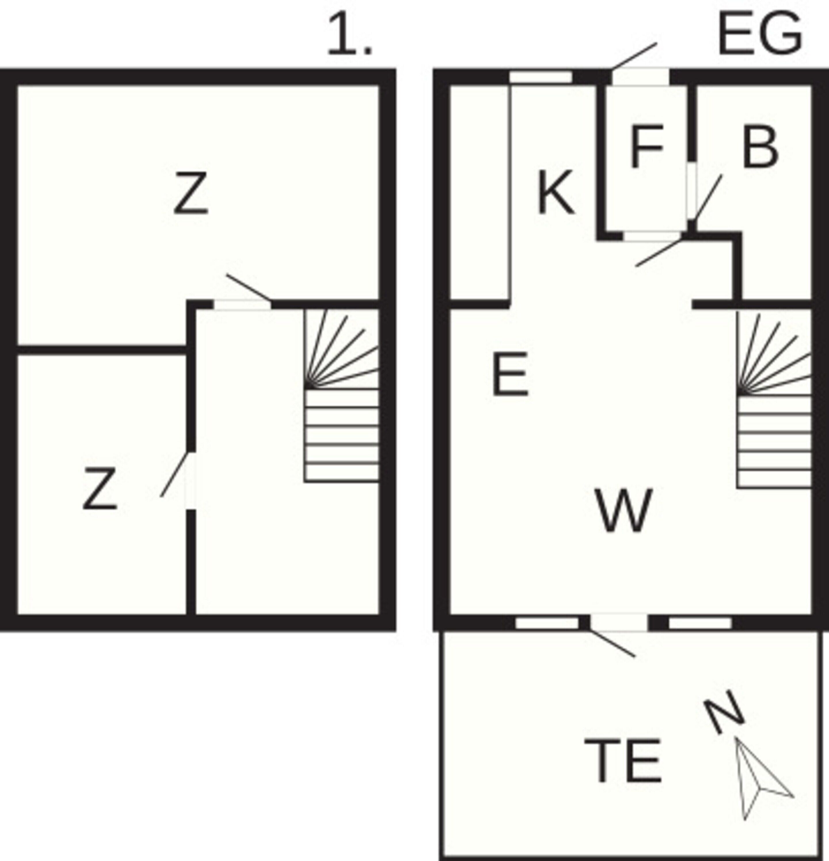 Apartamento clássico, 2 quartos | Planta do andar