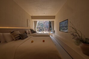Standard Twin Room, Courtyard View | Blackout curtains, iron/ironing board, free WiFi, bed sheets - Xishuangbanna Jinghong Hepuli Yue Hotel (Xishuangbanna Dai)