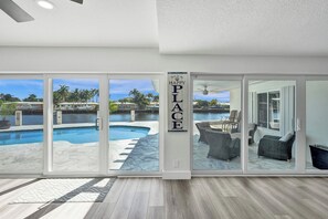 Pool - Ocean Breeze Waterfront Villa • The Best View & Heated Pool on Canal (Pompano Beach)