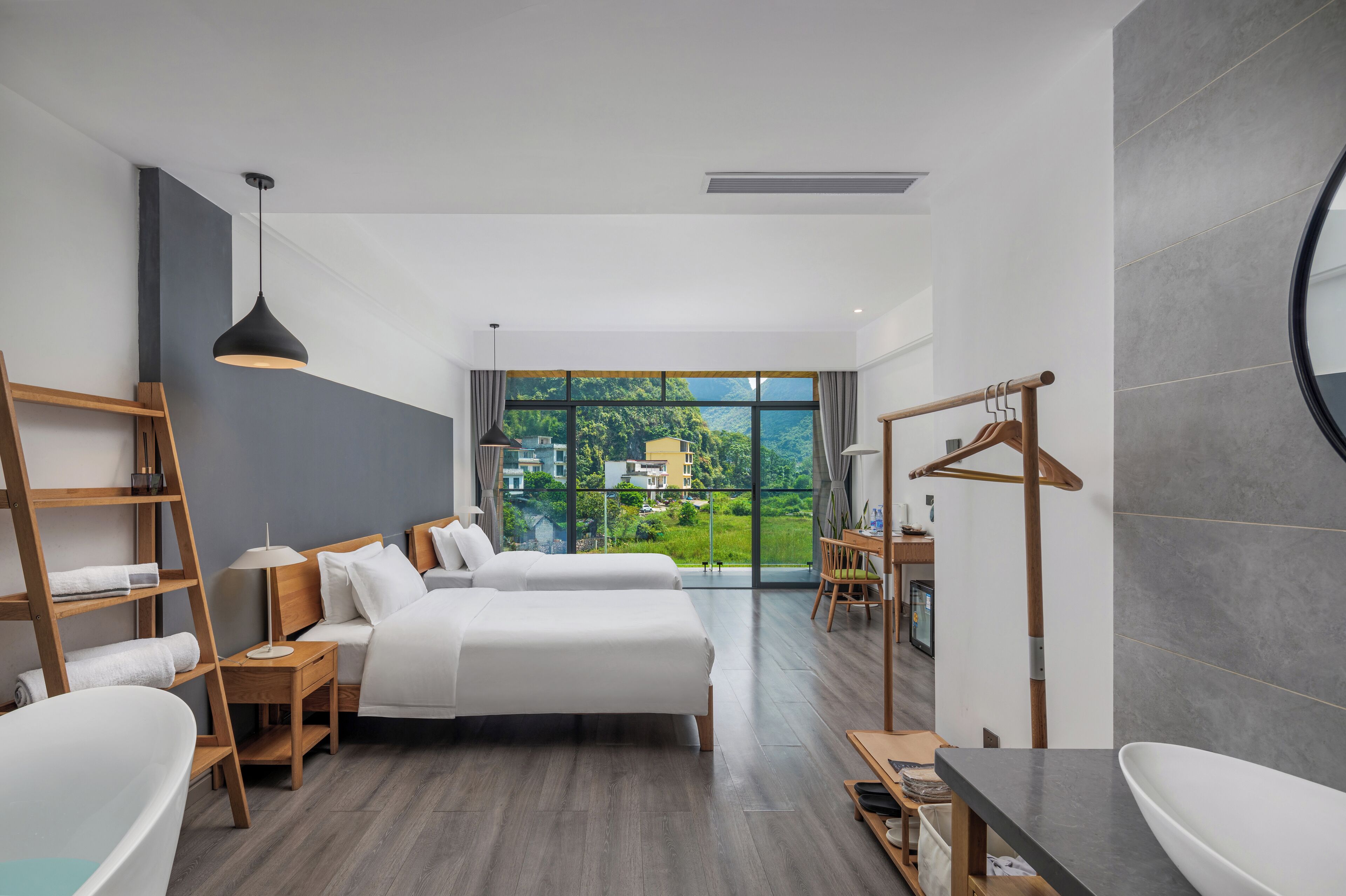 Habitación doble Deluxe, vista a la montaña | Wifi gratis 