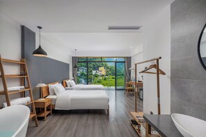 Quarto casal luxo, vista para a montanha | Wi-Fi de cortesia