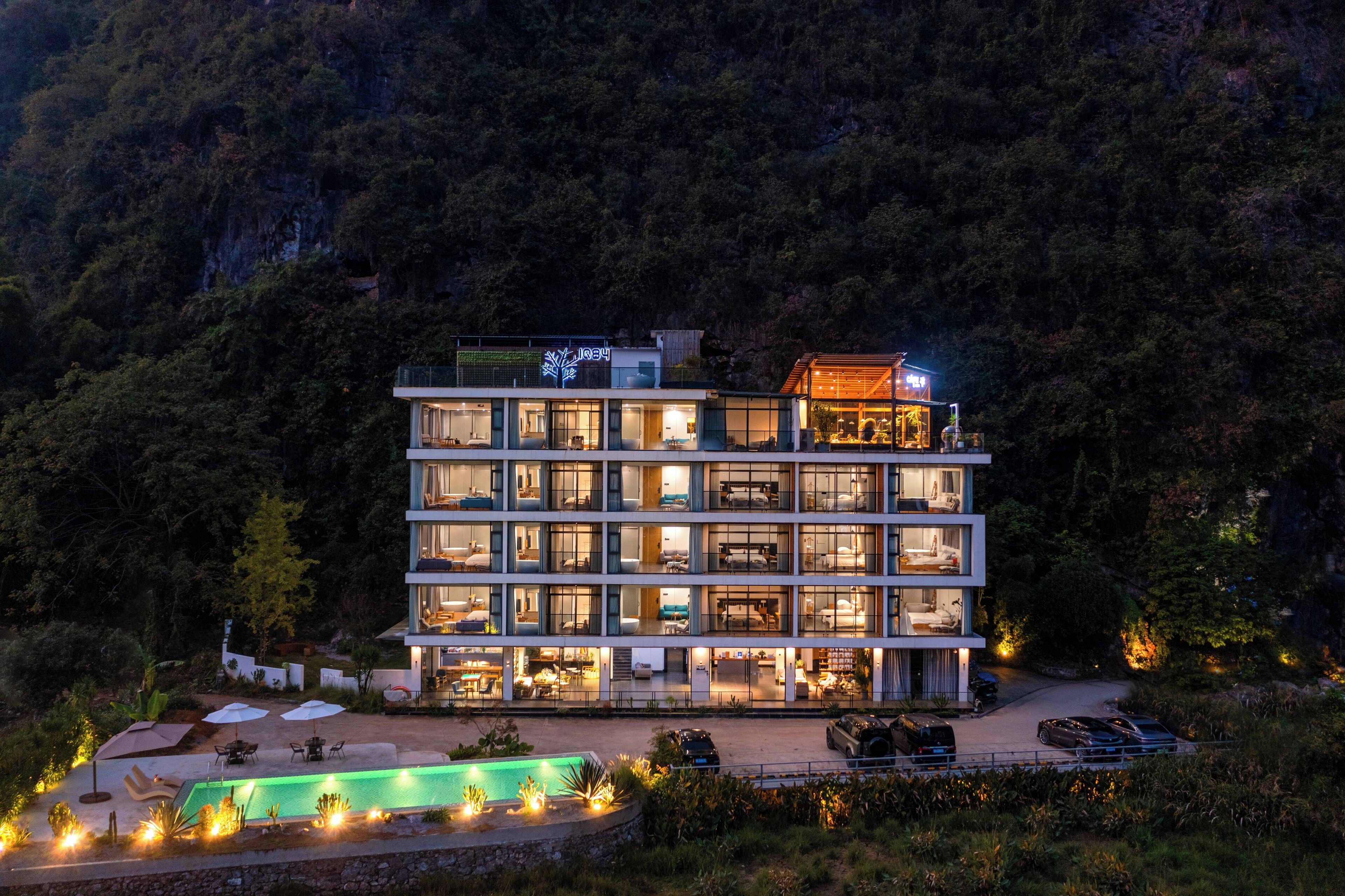 Voorkant van accommodatie