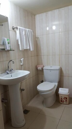 Kostenlose Toilettenartikel, Handtücher, Seife, Shampoo