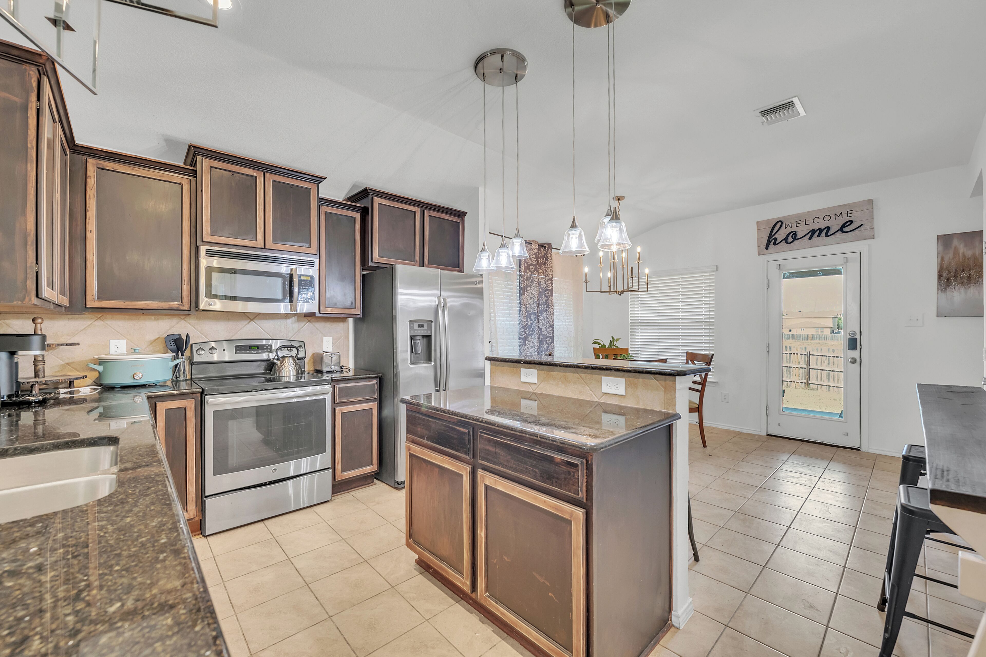 Microwave, oven, stovetop, dishwasher