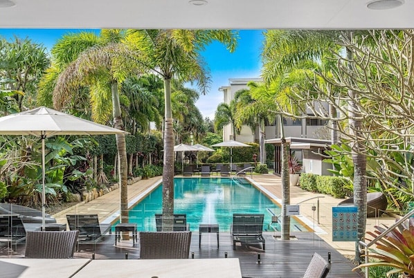 Alberca al aire libre 