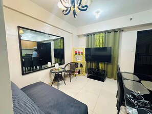 Apartment, 1 Bedroom, Accessible, Smoking | Living room - Optomum Davao City Apartment for Rent - Peaceful Living Near Abreeza Mall (Davao)