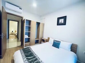 Family Suite, 3 Bedrooms, Club Lounge Access, City View | Egyptian cotton sheets, premium bedding, down comforters