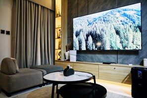 Luxury Apartment, Balcony, City View | Living area - Mo's Place by Zuno Homes (Abuja)