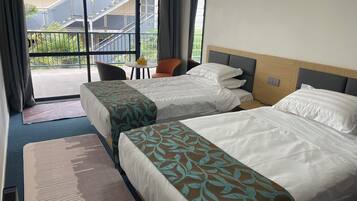 Down comforters, free WiFi