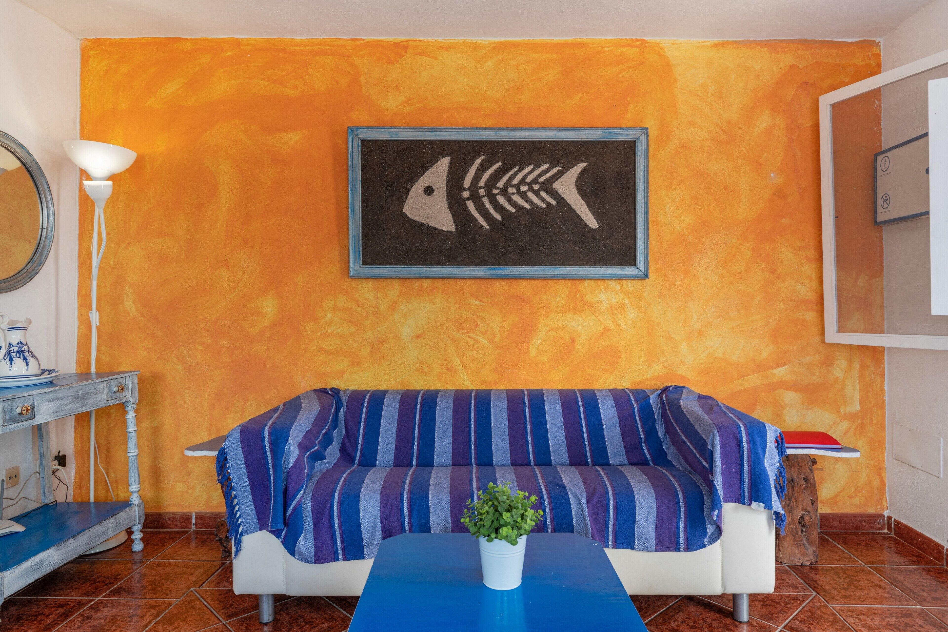 Living area. Unit 1 with Sea View, Shared Terrace and Wi-Fi