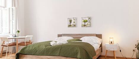 Appartement de base | Fer et planche Ă repasser, accĂšs au Wi-Fi (inclus)