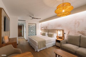 Artículos del minibar gratis y caja de seguridad en la habitación 