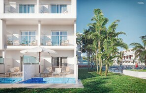 Artículos del minibar gratis y caja de seguridad en la habitación 