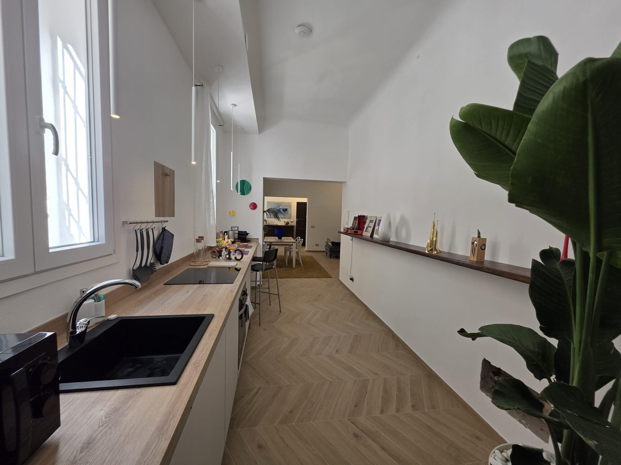 Microondas, horno, lavavajillas y cafetera y tetera 