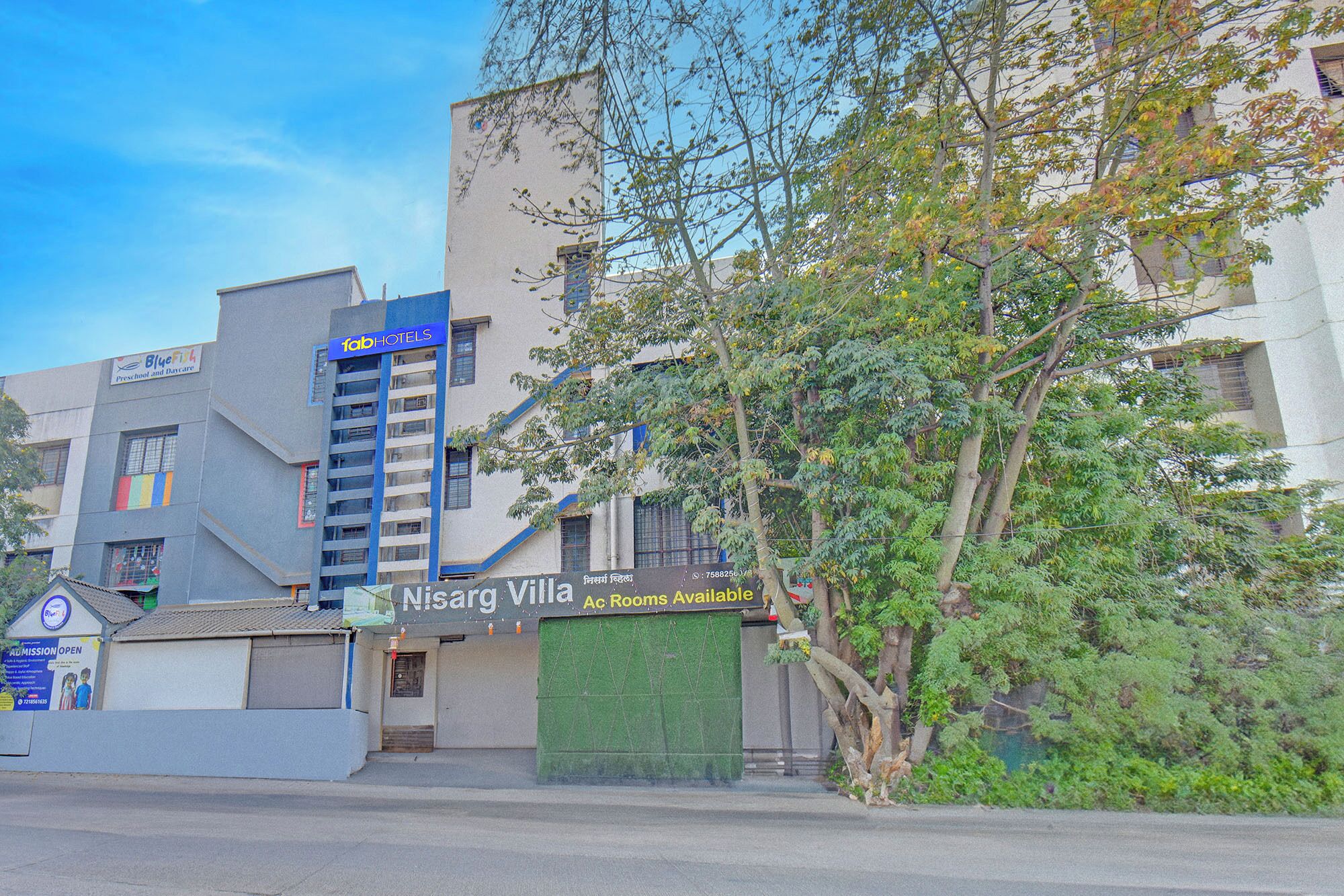 Voorkant van accommodatie