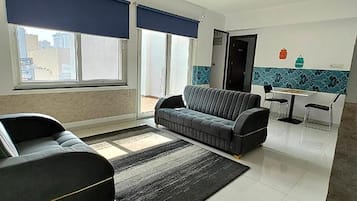 Sitteområde i lobbyen