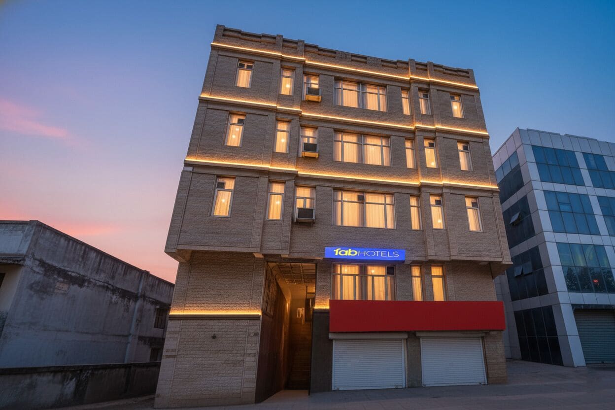 Voorkant van accommodatie