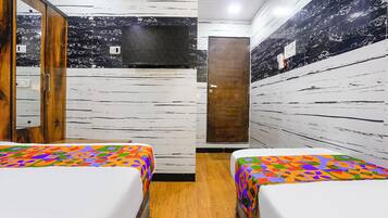 Sengetøy i egyptisk bomull, sengetøy av topp kvalitet og safe på rommet