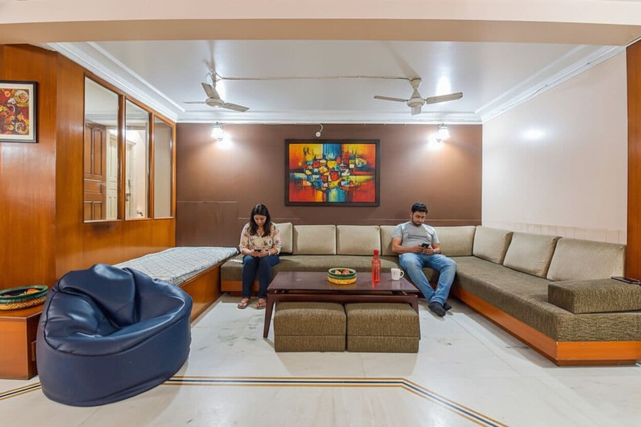 Sala de estar en el lobby